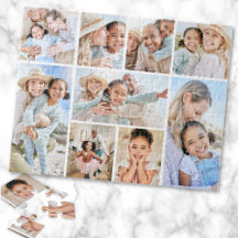 Enkel anpassad familjefotocollage