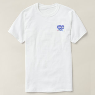 Enkel anpassad liten logotyp kampanj t shirt