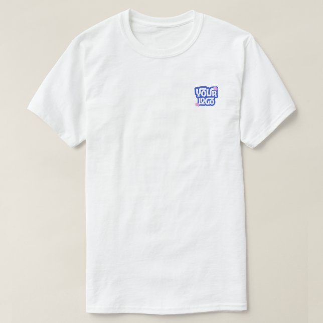 Enkel anpassad liten logotyp kampanj t shirt (Design framsida)