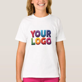 Enkel Anpassad Logotyp och Text Affär T Shirt