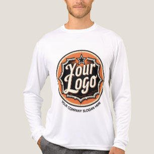 Enkel Anpassad Logotyp och Text Företag T Shirt