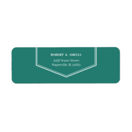 Enkel anpassad Returadress för Grönt Returadress Etikett