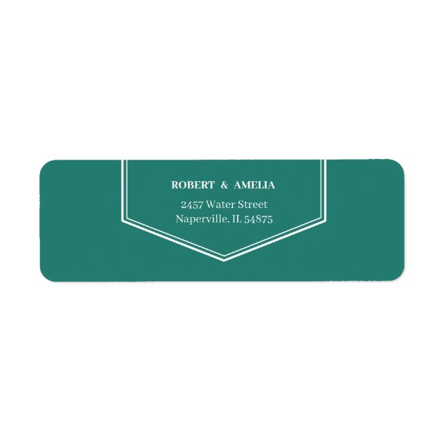 Enkel anpassad Returadress för Grönt Returadress Etikett (Framsidan)