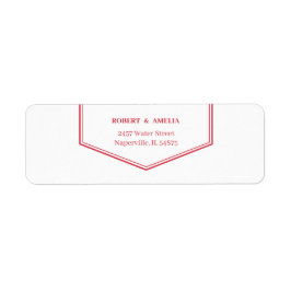 Enkel anpassad Returadress för Ro Returadress Etikett