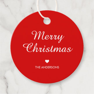 Enkel Anpassad text Minimal God Jul Gåvor Etiketter