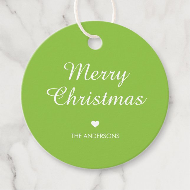 Enkel Anpassad text Minimal God Jul  Gåvor Etiketter (Framsida)