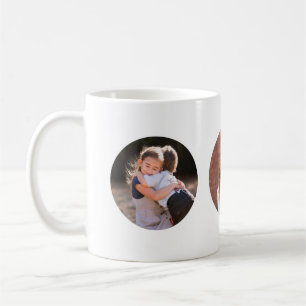 Enkel Anpassningsbar 3 fotorunda Kaffemugg