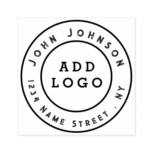 Enkel Anpassningsbar - Affärsgummi Frimärke Stämpel (Tryck)