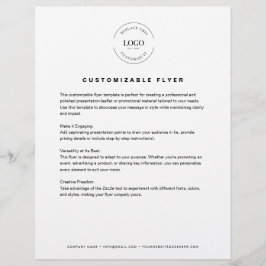 Enkel Anpassningsbar för Business logotyp-textwebb Reklamblad