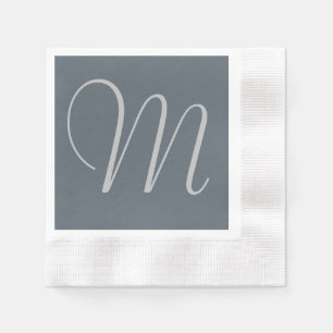 Enkel Anpassningsbar för Chic Monogrammed Papper N Pappersservett