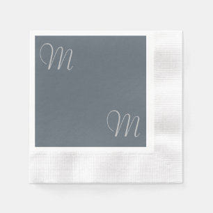 Enkel Anpassningsbar för Chic Monogrammed Papper N Pappersservett