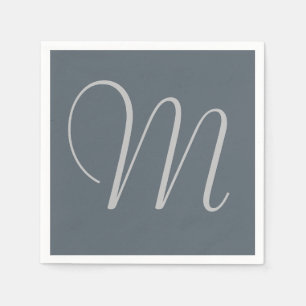 Enkel Anpassningsbar för Chic Monogrammed Papper N Pappersservett