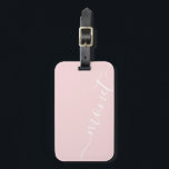 Enkel Anpassningsbar för handskriven Chic Namn Ros Bagagebricka<br><div class="desc">Loggtagg för Namn Rosa Anpassningsbar för handskrivet skript med enkel Chic</div>