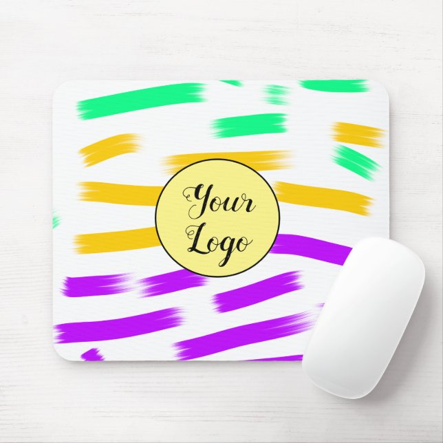 enkel anpassningsbar gult blå vattenfärg lägga til musmatta (Med mus)