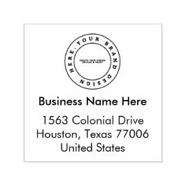 Enkel Anpassningsbar - Logotyp för företag | Namn  Självfärgande Stämpel