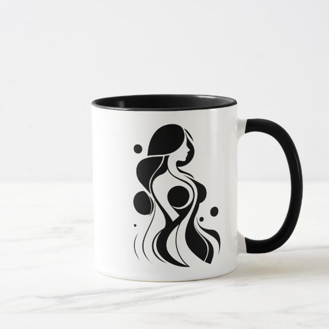 Enkel Anpassningsbar - Logotyp för säljfrämjande å Mugg (Höger)