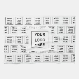 Enkel Anpassningsbar - Logotyp och promenertext Kökshandduk