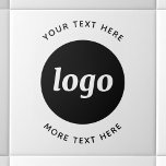 Enkel Anpassningsbar, Logotyp, text, företag Kakelplatta<br><div class="desc">Enkel logotyp- och anpassningsbar-textdesign för att främja varumärkeslojalitet och främja små företag. Ersätt logotypen med en egen och ändra eller ta bort den översta och nedre texten för att anpassa den.</div>