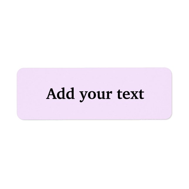 Enkel anpassningsbar med minimal elegant lägg till returadress etikett (Framsidan)
