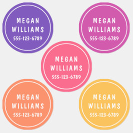 Enkel Anpassningsbar Modern Personlig Namn Clothin Klistermärke