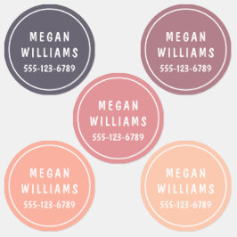 Enkel Anpassningsbar Modern Personlig Namn Clothin Klistermärke