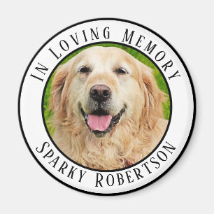 Enkel Anpassningsbar Pet Memorial Magnet