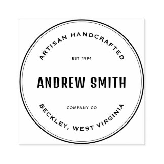 Enkel Anpassningsbar Rubber Frimärke Stämpel