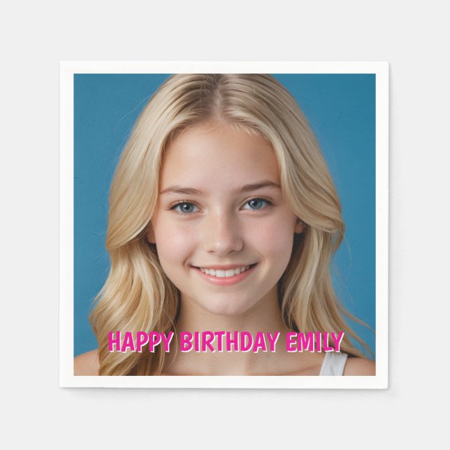 Enkel Anpassningsbar skapar ditt eget foto Pappert Pappersservett (Framsidan)