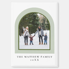 Enkel Arch Modern Minimalist Family Photo Magnet