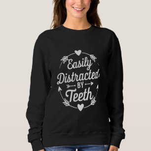 Enkel att distraheras av Teth Funny Dentist Dental T Shirt