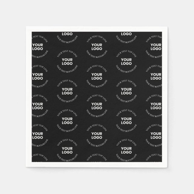 Enkel att ersätta Logotyp och redigerbar text Möns Pappersservett (Framsidan)