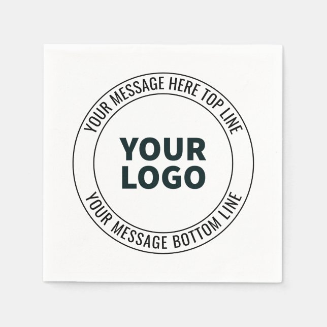 Enkel att ersätta med Logotyp eller bild Pappersservett (Framsidan)