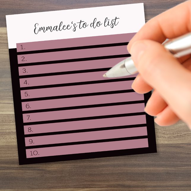 Enkel att göra Anpassningsbar med numrerad vit röd Anteckningsblock (Skapare uppladdad)