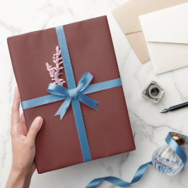 Enkel Auburn Brun Nyans Färg Ton Presentpapper
