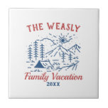 Enkel Äventyr Camping Family Road Resa Throw P Kakelplatta<br><div class="desc">Enkla dekorativa rutor för Resa i Äventyr Camping Family Road</div>