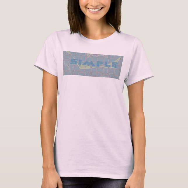 Enkel Avslappnad Fantastisk Mönster Design T-Shirt (Framsida)