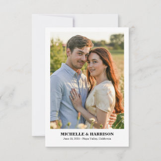 Enkel avslappnad och rolig text, foto spara datum spara datumet