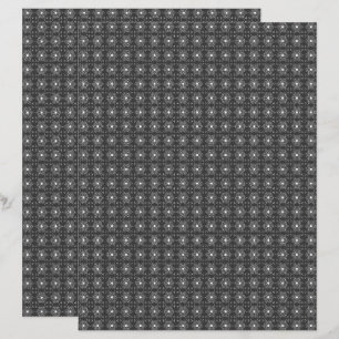 Enkel B&W Med. Kakel 2-sidig Scrapbook-papperssida