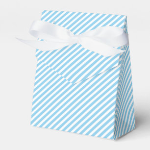 Enkel Baby blue och vit diagonal Rand Mönster Presentaskar
