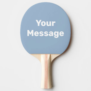 Enkel Baby blue och vit textmall Pingisracket