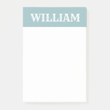 Enkel baby blue personlig namn