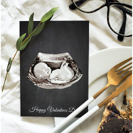 Enkel Baby kommer att få Alla hjärtans dag-gåva Julkort