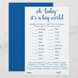 Enkel Baby Värld runt | Fransk Blue Quiz