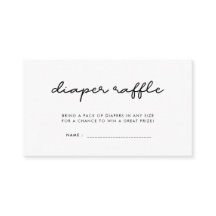 Enkel babydusch, dagstidningsraffel biljett