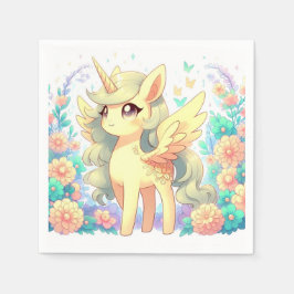 Enkel babystövel för Unicorn Pappersservett