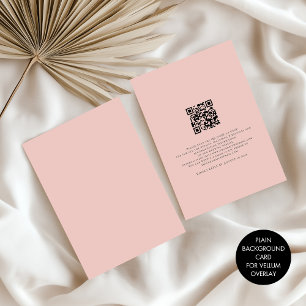 Enkel bakgrund för Rosa för Vellum Overlay Inbjudningar