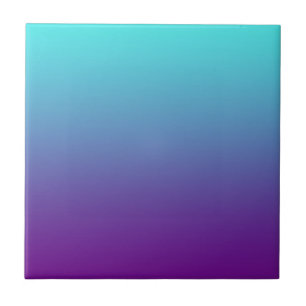 Enkel bakgrundsgradient Turkos Blå Lila Kakelplatta