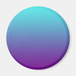 Enkel bakgrundsgradient Turkos Blå Lila Magnet