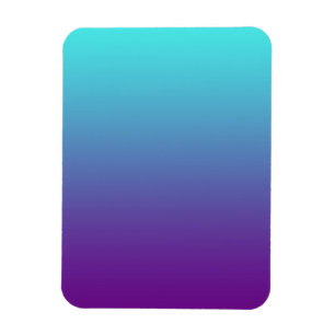 Enkel bakgrundsgradient Turkos Blå Lila Magnet