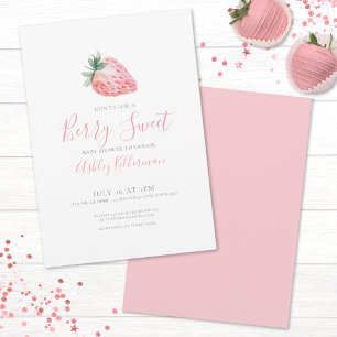 Enkel bärig baby shower smulparti inbjudningar